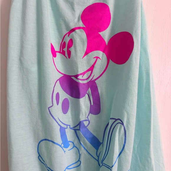 Disney Aqua Tank Top with Pink Mickey Mouse - Picture 3 of 8